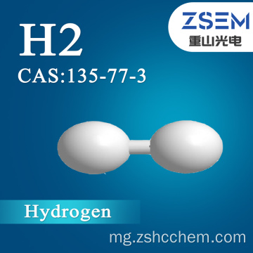 Hydrogen Fahadiovana Avo CAS: 135-77-3 H2 99.999 5N Gas manokana elektronika madio